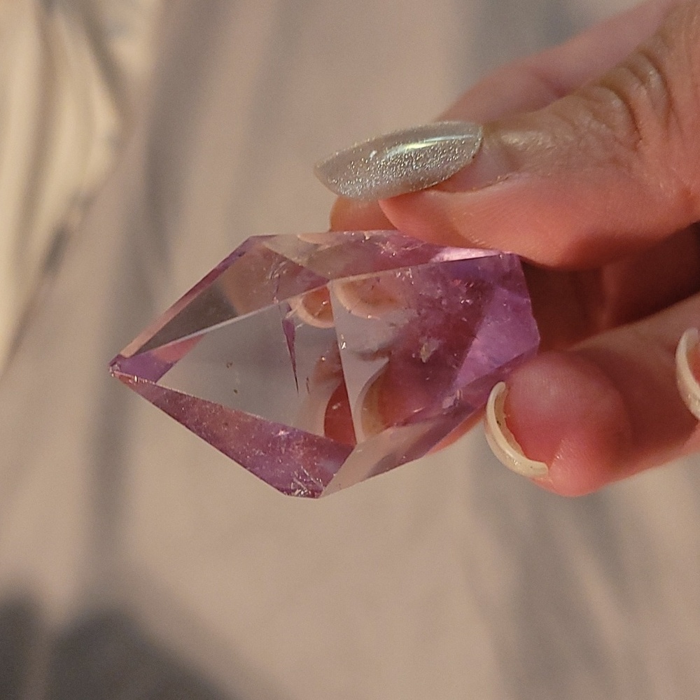 Green Flourite and Amethyst crystal points. - Picture 3 of 4